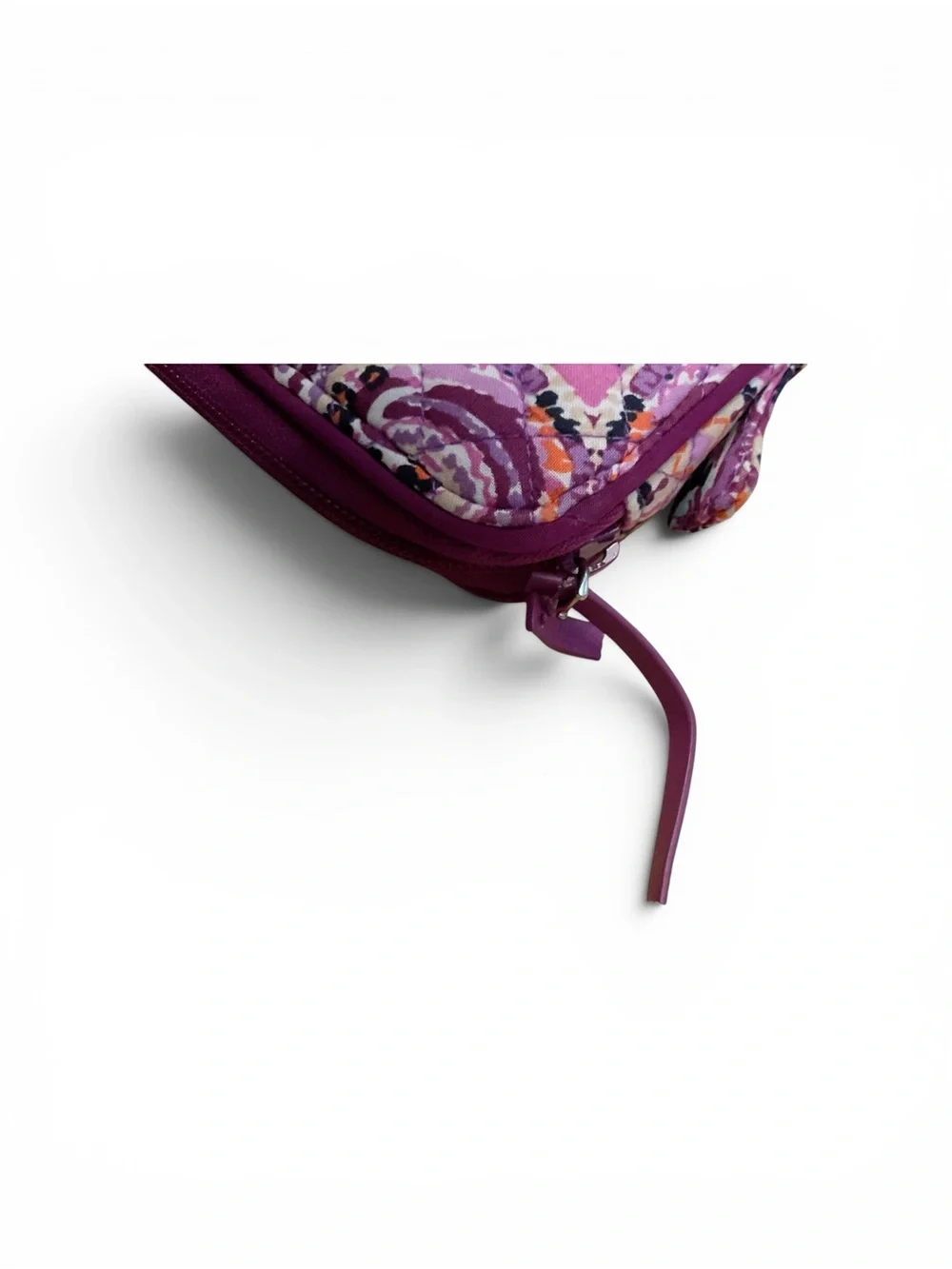 Vera Bradley Quilted Paisley Folio Tablet Organizer in Purple and Orange